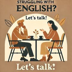 「英語学習で悩んでいる方へ。気軽に相談OK！」"Struggli...