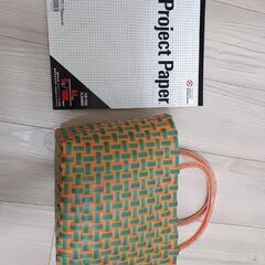 カゴバッグ　ビニールバッグ　新品の画像