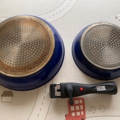 取っ手が取れるフライパンの画像