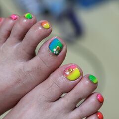 フットジェルネイルの画像