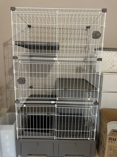 猫ゲージ　トイレ付き