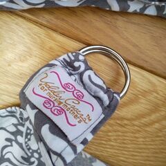 ダマスク柄 授乳ケープ グレーの画像