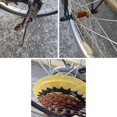 中古自転車 6段変速 20インチ ライト無し 軽整備済み 防犯登録対応 町田市 相模原市 MM607の画像