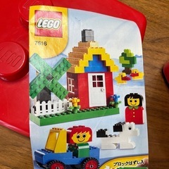 美品 おもちゃ ブロック 子ども用 レゴ LEGO 赤いバケツの画像