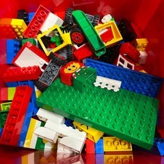 美品 おもちゃ ブロック 子ども用 レゴ LEGO 赤いバケツの画像