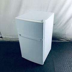 ID:rg220054 ハイアール Haier 冷蔵庫 一人暮らし 中古 2023年製 2ドア 85L ホワイト 直冷式 右開き BR-85A(W)  【リユース品：状態C】【送料無料】【設置費用無料】