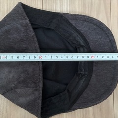 【再々値下げ】ベレー帽 ダーク グレー スエード風の画像