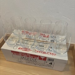 【お譲り先決定】ワイングラス　ダイソー　CRうすぐらす　ワインタンブラー　500ml  　8個セットの画像