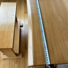 【未使用】木製 パソコンデスク　机、椅子セットの画像