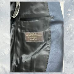 美品 LUIGI BIANCHI Mantova ブラック　1つボタン　ジャケット タキシード　パンツ付き D_030の画像