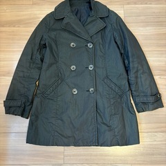 《最終値下げ》紺 ダブルブレスト トレンチコートの画像