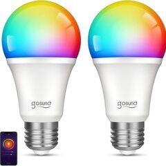 Gosund 調光調色 LED スマート電球 2個 遠隔操作 マ...