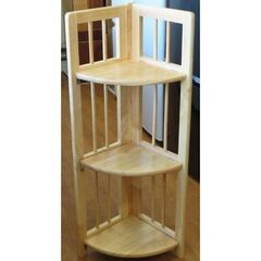 ♪Quality Wood コーナー棚 折りたたみ 角棚 簡易棚♪