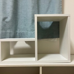 デザイン棚 2段  白