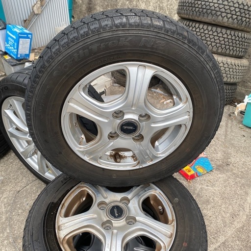 145/80R13×4J 75S サマータイヤ＆アルミ 4本SET　ブリヂストン ネクストリー 2020年製 