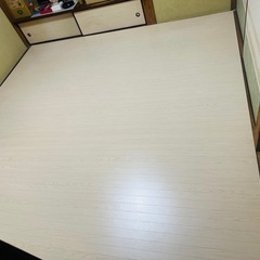 ニトリ　ウッドカーペット 江戸間4.5帖　アイボリーの画像