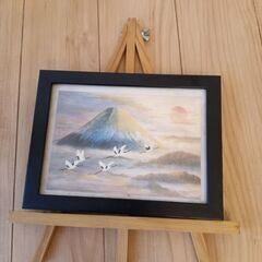 綺麗な油絵の富士山を売りますの画像