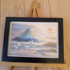 綺麗な油絵の富士山を売ります