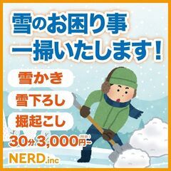 【⛄雪かき🏠雪下ろし🚘掘り起こし】雪のお困り事 一掃いたします❗...