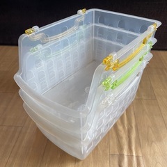 無料　DAISO ポリプロピレンセット　取っ手つきバスケットの画像