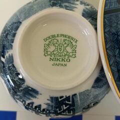 0127-112 ニッコーダブルフェニックス　蓋付き湯呑の画像