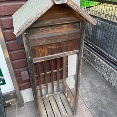 【無料】木製郵便受け キーボックス付