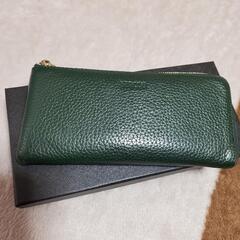 BAROOS ダークグリーン 長財布バルコス（中古）