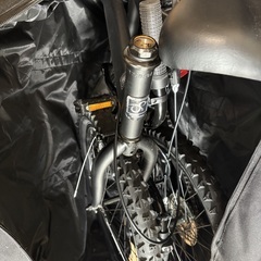 折りたたみ自転車/ギア付き（ご希望の方には+カゴ（未使用）+自転車入れ）　※処分のため2月21日までの投稿の画像