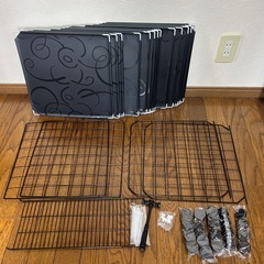 新品　ケージ　キャットケージ　2段　組立式　ブラック  猫の画像
