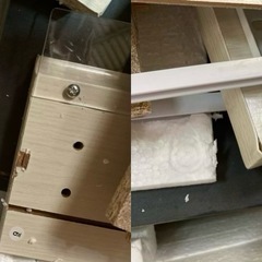 ジャンク品　エイ・アイ・エス ジェメリ ダストBOX収納台 GEM-03 WHの画像