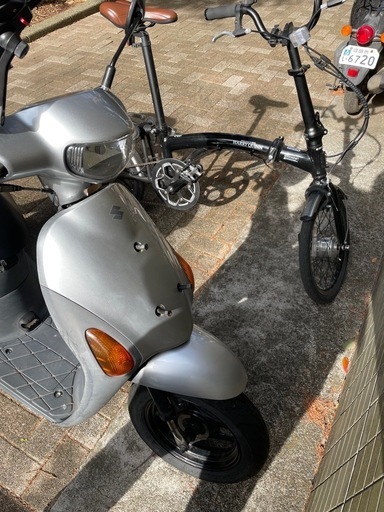 【受け渡し相手確定】原付　スズキUZ50D バッテリー新品　自賠責2年分付属!