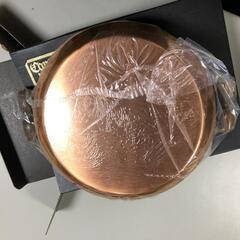 値下げ【松本市引き取り限定】⭐未使用品⭐島本製作所・銅鍋（24cm）