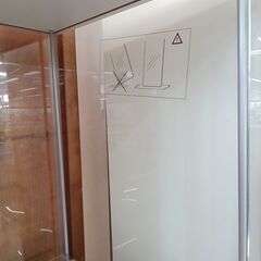 ★ジモティ割あり★  ショーケース ホワイト W43×D37×H164 クリーニング済み TC7048の画像