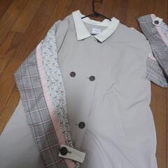 メリージェニー トレンチコート チェック 花柄 フリルの画像