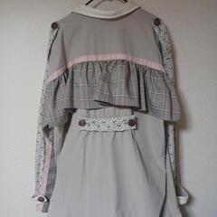 メリージェニー トレンチコート チェック 花柄 フリルの画像