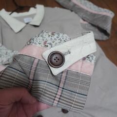 メリージェニー トレンチコート チェック 花柄 フリルの画像