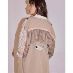 メリージェニー トレンチコート チェック 花柄 フリルの画像