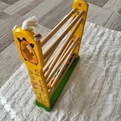 【中古】キリン 木製 トイロープ