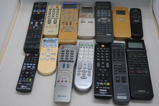 [1088] テレビ・エアコンなどのリモコン17個まとめて ジャンク品