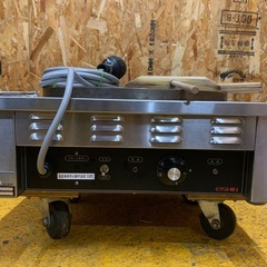 a(6965) 電気クレープ焼器 EC-2000 エイシン電機 3相200V W500D500H190 焼き面41cm 動作品 業務用 中古 厨房 飲食店 直接引き取り歓迎 大阪の画像