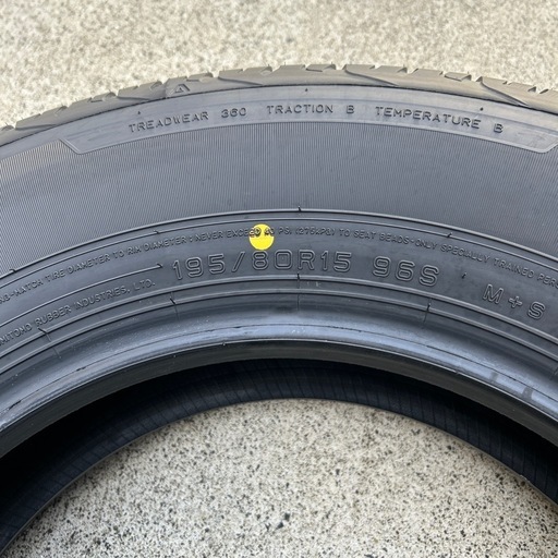 【商談中】195/80R15タイヤ４本/ジムニーシエラ新車外し