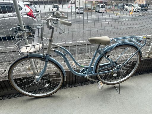 【ジモティ来店特価！！】自転車　ポンポンネット　ブルー　26インチ　J-2501137