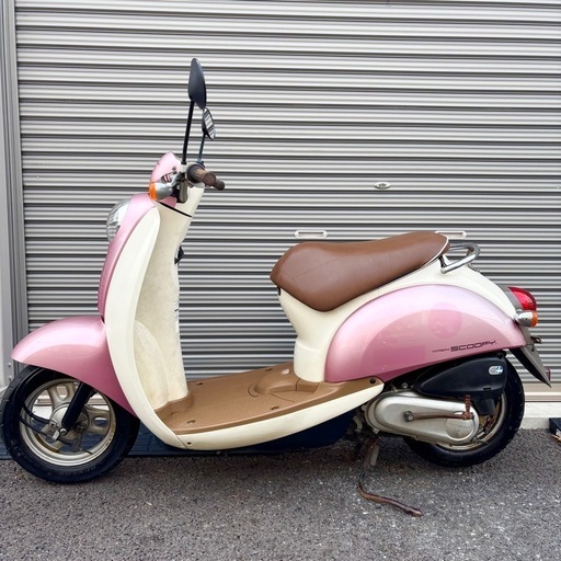 3130.安心の水冷エンジン　スクーピー　シート、ミラー新品　千葉県柏市　即日配送、自走引き取りも可能