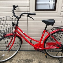 【美品】eirin 26インチ 自転車 赤