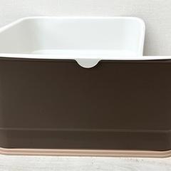 【中古品】リッチェル(Richell) お掃除簡単ステップ壁付トイレ レギュラータイプ ダークブラウン ペット用品 トイレトレーニング 犬の画像