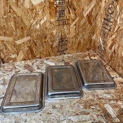 （s6967) ステンレス製 浅型トレー ３枚セット 業務用 家庭用品 飲食店 店舗用品 の画像