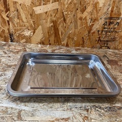 （s6967) ステンレス製 浅型トレー ３枚セット 業務用 家庭用品 飲食店 店舗用品 の画像
