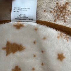 ミキハウス　フード付ブランケットの画像