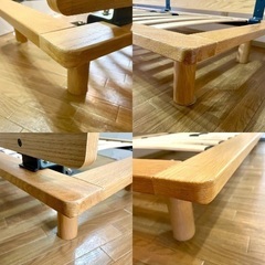 無印良品 【廃盤】ウォールナット ソファベッド ベージュ  オークの画像