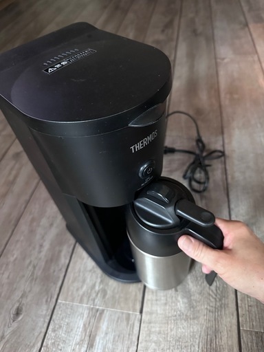 サーモス(THERMOS) 真空断熱ポット コーヒーメーカー ブラック ECF‐701 POT SBK